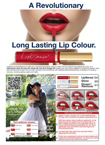 LipSense Long Lasting Liquid Lip Colour - LipStick available in over 50 shades is Waterproof, kiss-proof, smear-proof and Budgeproof!